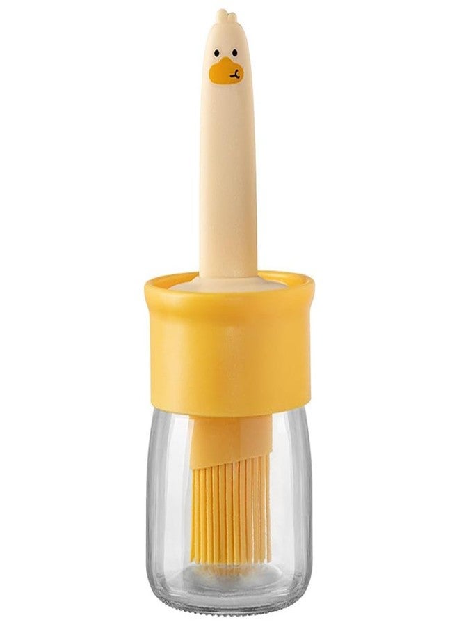 UPDESH Silicone Basting Brush Bottle Oil Bottle Brush Set and High Temperature Resistant Oil Bottle Integrated Barbecue for Marinade Honey Butter Vinegar Cooking BBQ Kitchen - Image 1