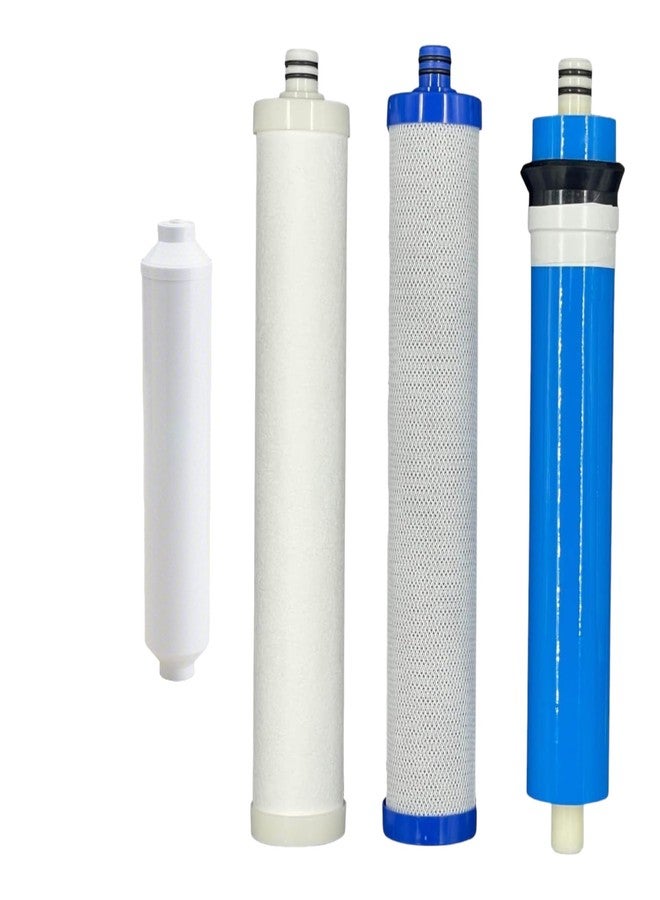 CFS - Replacement Water Filter Set Includes Carbon Block, Sediment & Inline Cartridges Compatible with AC-30 Reverse Osmosis System Models - Removes Bad Taste & Odor (Filter Set with Membrane) - Image 1