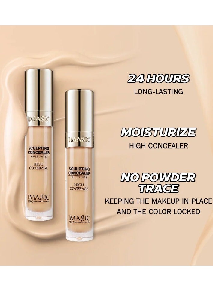 إيماجيك مجموعة خافي العيوب IMAGIC 6 ألوان | خافي عيوب كريمي متعدد الاستخدامات بتغطية كاملة | تحديد وإضاءة وتصحيح للحصول على بشرة خالية من العيوب (FAWN) - Image 3