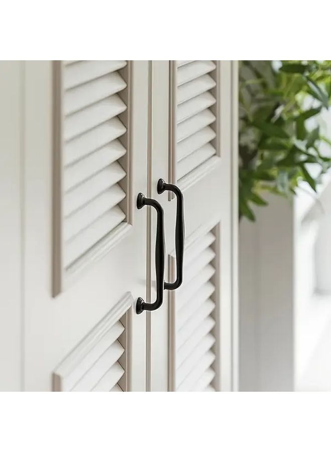 6 Pieces Black Metal Cabinet Handles 96mm Hole Spacing Easy Install Durable Stylish - Image 4