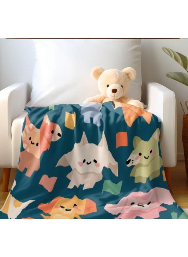 general Flannel thin blanket (warm and comfortable, suitable for sleep, gaming, dust removal and sandproof) 150cm*200cm - 483 - Image 1