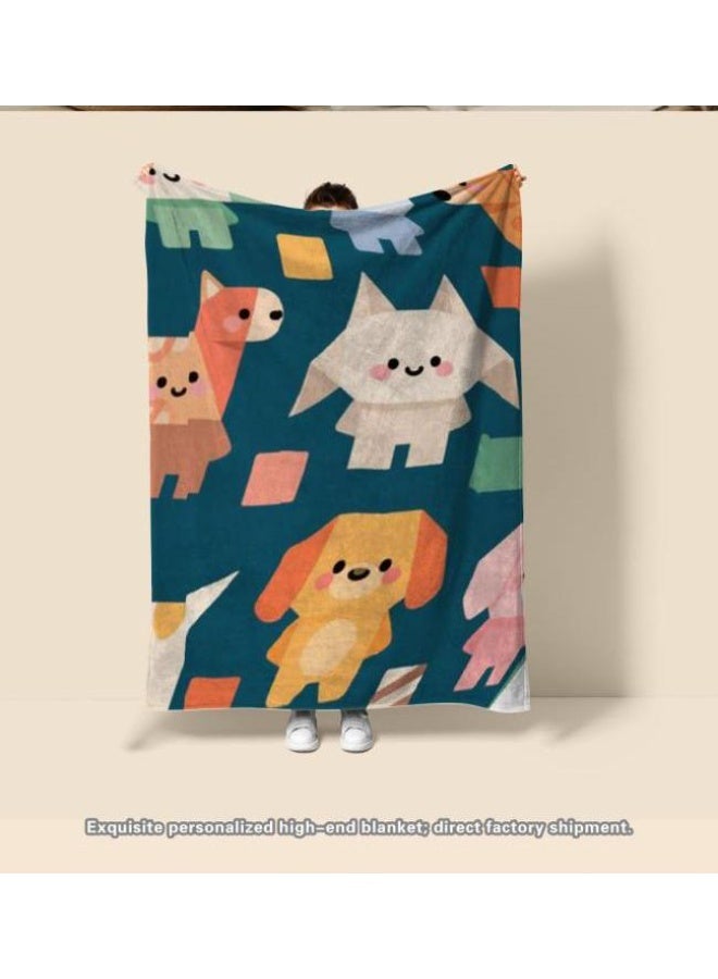 general Flannel thin blanket (warm and comfortable, suitable for sleep, gaming, dust removal and sandproof) 150cm*200cm - 483 - Image 3