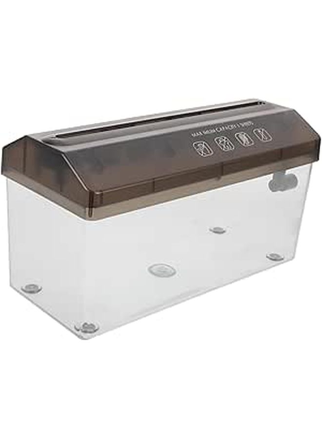 Hand Crank Paper Shredder Low Noise Quiet Desktop Manual Home Use - Image 1