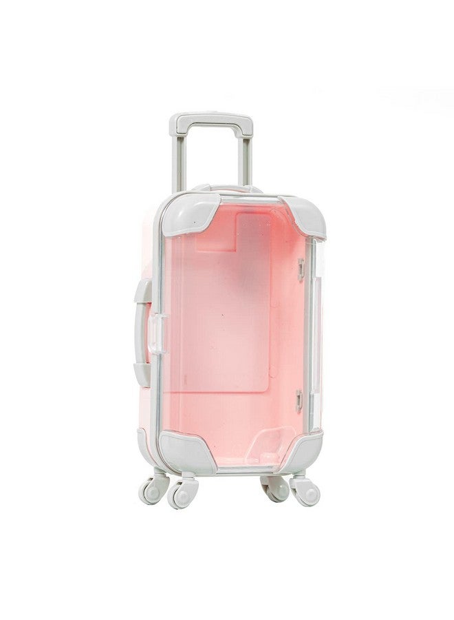 YiQiYi Fake Eyelash Organizer Case Eyelash Extension Mini Suitcase Lashes Organizer Packing Makeup Container Luaage Box For Women Travel 2 Eyelash Tray (Pink) - Image 3