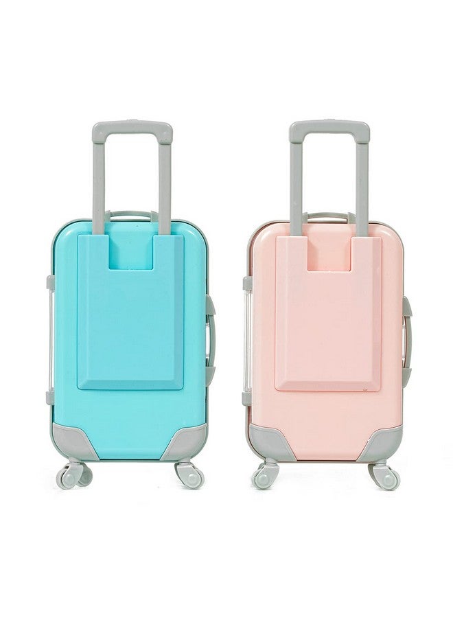 YiQiYi Fake Eyelash Organizer Case Eyelash Extension Mini Suitcase Lashes Organizer Packing Makeup Container Luaage Box For Women Travel 2 Eyelash Tray (Pink) - Image 5