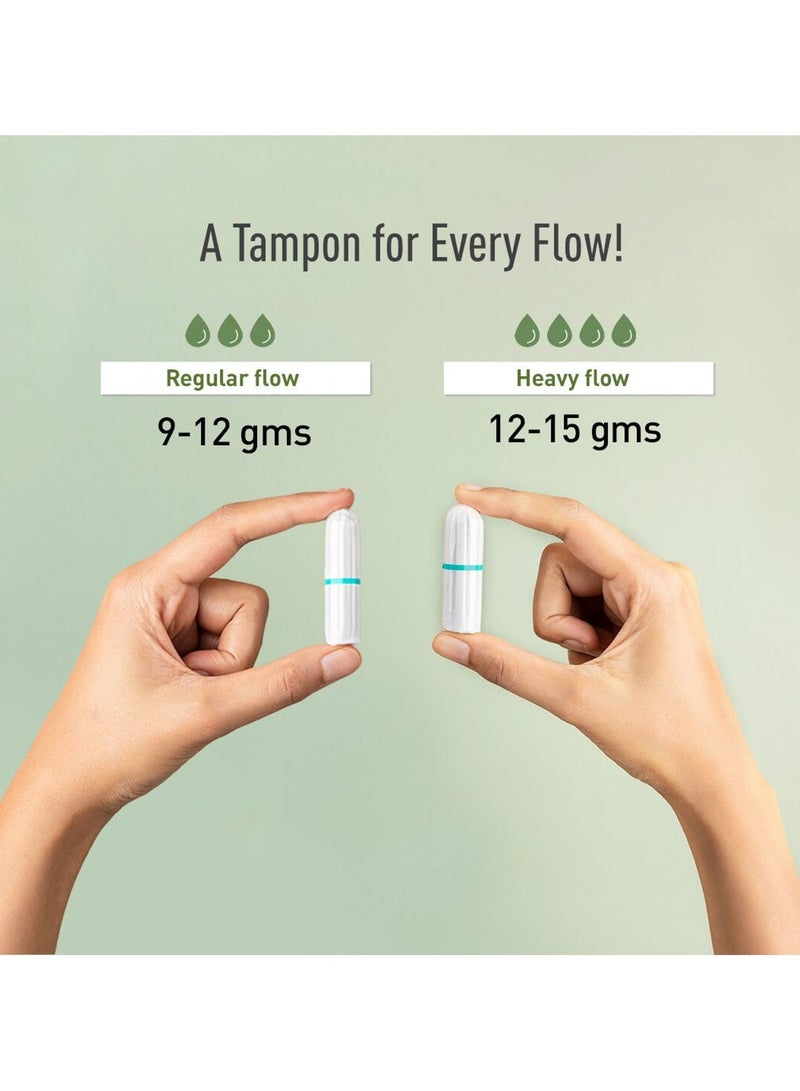 Sirona 100%  Organic Cotton Tampons for Regular Flow - 18 Tampons - Image 4
