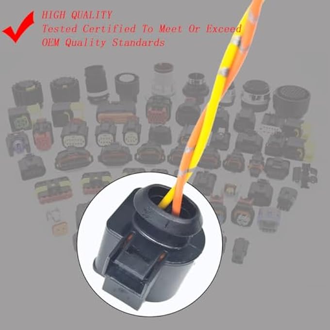 IXGKHC Alternator Harness Connector Plug Replacement for Range Rover,Land Rover LR4 10-12,Replacement for Jaguar F-Pace/F-Type/XE/XF/XFR/XFR-S/XJ/XJR/XJR575/XK/XKR/XKR-S 10-20,104210-5360 LR023405 LR023421 - Image 4