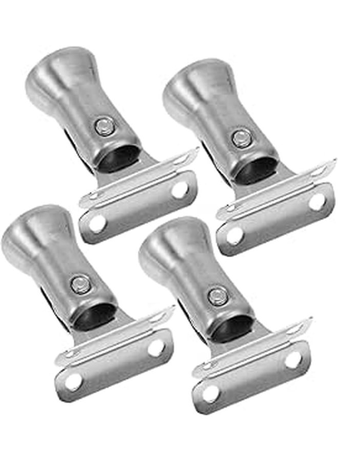 Stainless Steel Handrail Brackets For Staircase 4 Pack Stair Railing Mounting - Image 1
