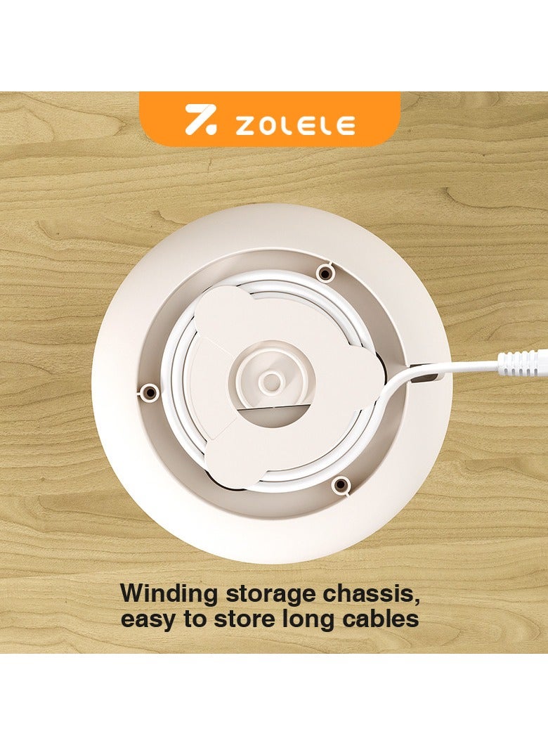 زوليلي غلاية كهربائية ذكية من ZOLELE HK152، غلاية كهربائية لاسلكية بسعة 1.5 لتر، سريعة الغليان، 6 إعدادات لدرجة الحرارة، إيقاف التشغيل التلقائي، مصابيح مؤشر LED - بيضاء - Image 3