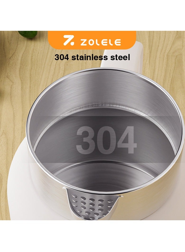 زوليلي غلاية كهربائية ذكية من ZOLELE HK152، غلاية كهربائية لاسلكية بسعة 1.5 لتر، سريعة الغليان، 6 إعدادات لدرجة الحرارة، إيقاف التشغيل التلقائي، مصابيح مؤشر LED - بيضاء - Image 5