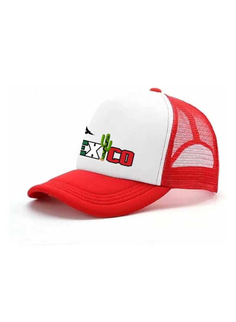 PRINTSHOP4ME Mexican Headwear Mesh Cap With Adjustable Plastic Closure Mens And Womens–Lightweight,Breathable Comfort–Outdoor Activities And Everyday Wear  - Image 3