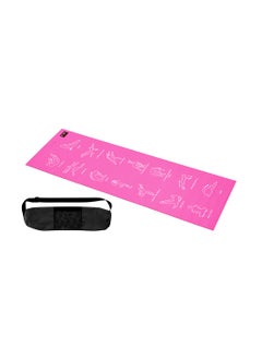 BODY SCULPTURE Instructional Yoga Mat Pink P3  - Image 1