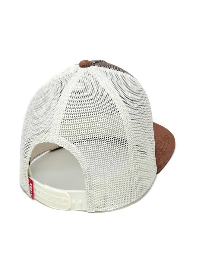 Kimes Ranch Holmes Trucker Hat – High Profile Flat Bill Snapback – WW Brown - Image 3