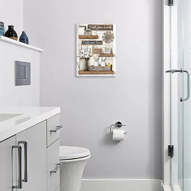 Fuzawet Rustic Bathroom Wall Art - Image 3