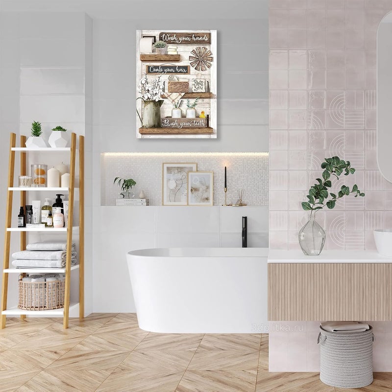 Fuzawet Rustic Bathroom Wall Art - Image 4