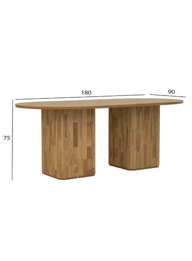 ROYAL FURNITURE Tambour Dining Set – 6 Seater  - Image 4