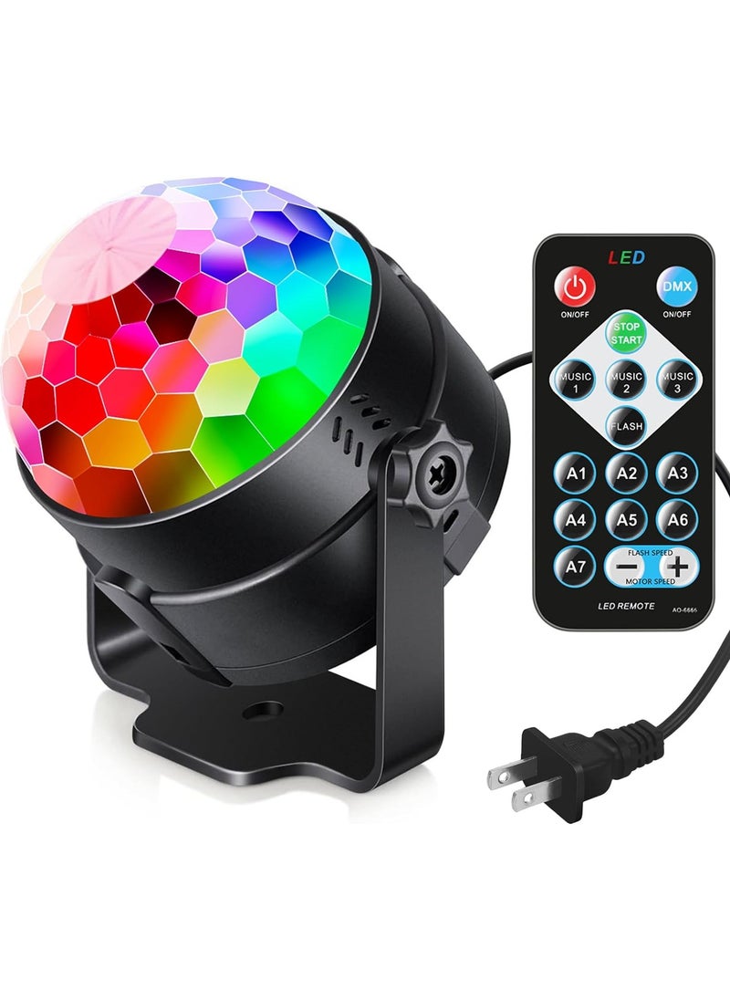 SP Sound Activated Party Lights with Remote Control Dj Lighting, RBG Disco Ball, Strobe Lamp 7 Modes Stage Par Light for Home Room Dance Parties Birthday DJ Bar Karaoke Xmas Wedding Show Club Pub  - Image 1