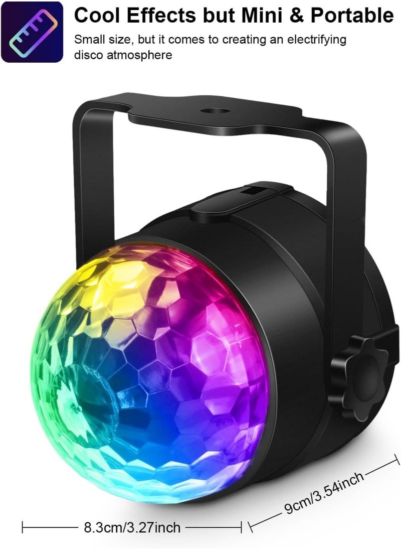 SP Sound Activated Party Lights with Remote Control Dj Lighting, RBG Disco Ball, Strobe Lamp 7 Modes Stage Par Light for Home Room Dance Parties Birthday DJ Bar Karaoke Xmas Wedding Show Club Pub  - Image 2