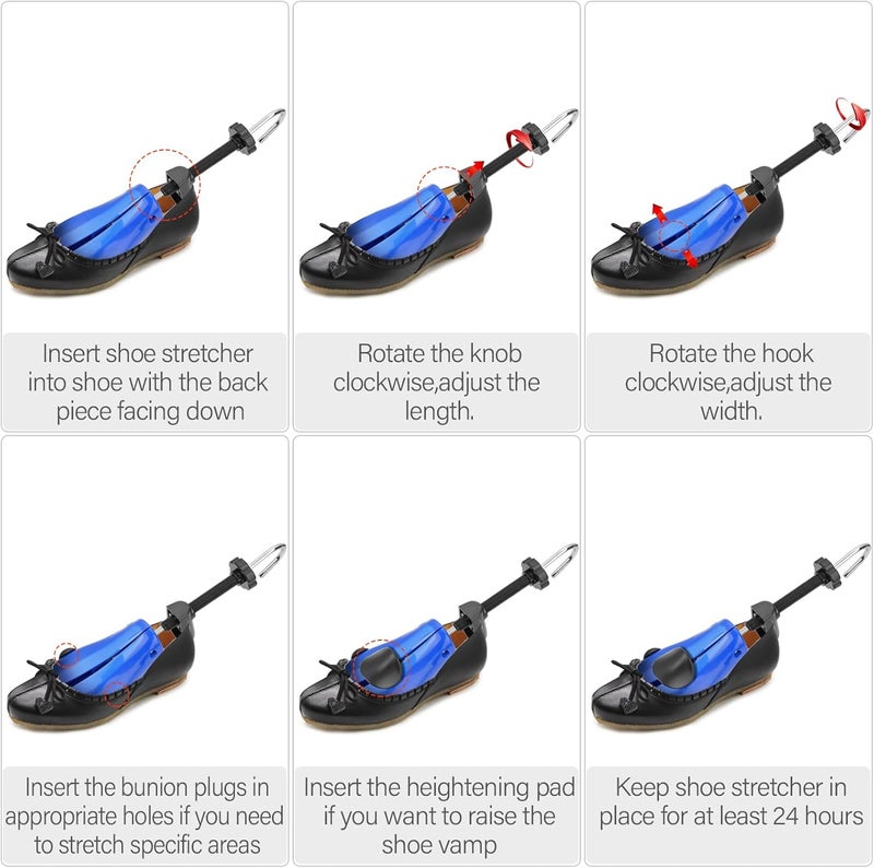 Miserwe Shoe Stretcher with Carrying Bag Professional Adjustable Shoe Stretcher for Men and Women - Image 4