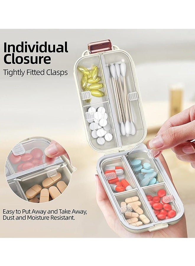 7 Grid Daily Pill Organizer Portable Pill Storage Pill Case Organizer Large Compartment Week Medication Holder Container for Medicine Supplement Fish Oil,Home Use, Business Trips, Outdoor Activities Large Size - Image 4