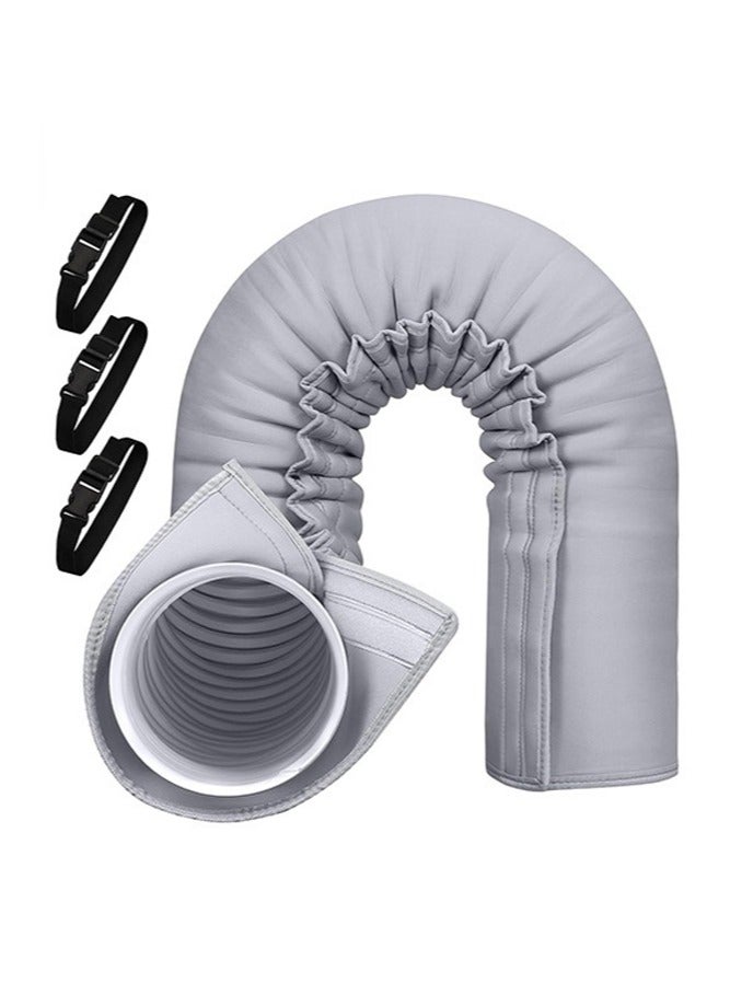 general Air conditioning hose protective cover air conditioning exhaust pipe insulation cover dust-proof and heat insulation easy to store and install - Image 1