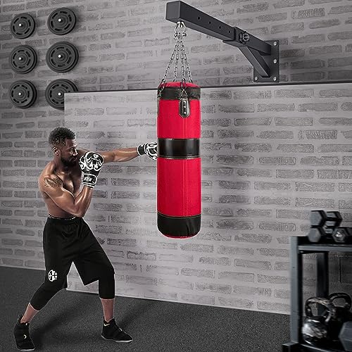 BeneLabel Wall Mount Punching Bag Hanger with Adjustable Length 17-25 inch Heavy Bag Holder 800 LB Capacity Punching Bag Hanging Bracket for Boxing Bag - Image 2