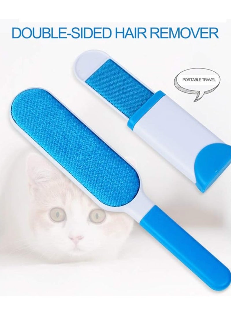 فرشاة إزالة شعر الحيوانات الأليفة - بكرة الوبر من الفرو مع موصل فرو ذاتي التنظيف أداة إزالة الشعر من الملابس والأثاث والأريكة والسجاد ومقعد السيارة - Image 3