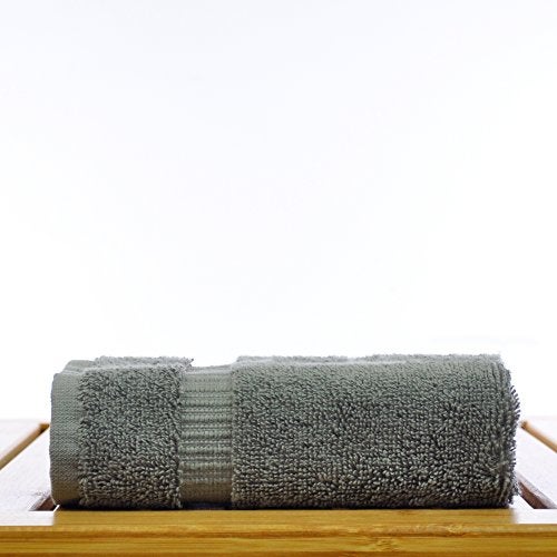 BC BARE COTTON Luxury Hotel & Spa Collection Highly Absorbent, quick dry 100% Turkish Cotton 700 GSM, Eco friendly Towel, For Bathroom, Gymand Kitchen Dobby Border Soft Towel Set (Mix Color, Wash Cloths - Set of 12) - Image 4