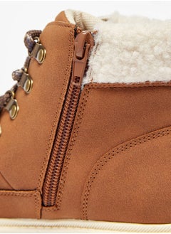Mister Duchini Boys Solid High Ankle Boots with Zip Closure  - Image 5