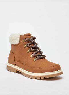 Mister Duchini Boys Solid High Ankle Boots with Zip Closure  - Image 3