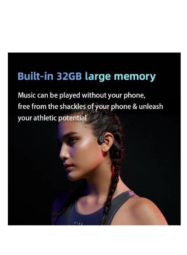 sanag A9S True Bone Conduction Bluetooth Earphone Sports IP67 Swimming Headset Built in 32G Memory with MIC - Image 5