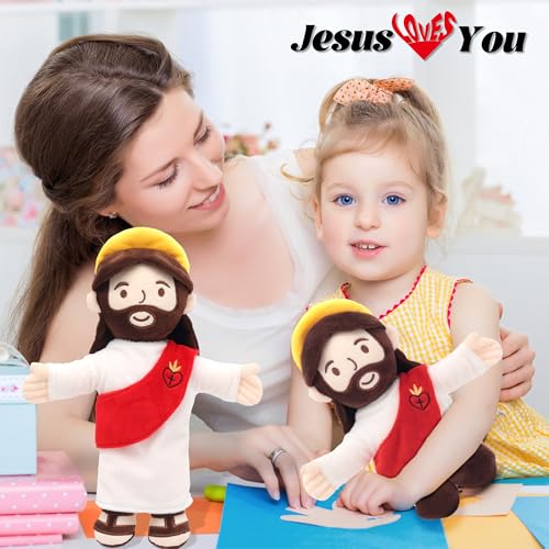 Yelakey Jesus Plush Jesus Stuffed Doll Christian Religious Plushie Toy for Kids Christmas Easter 13 - Image 5