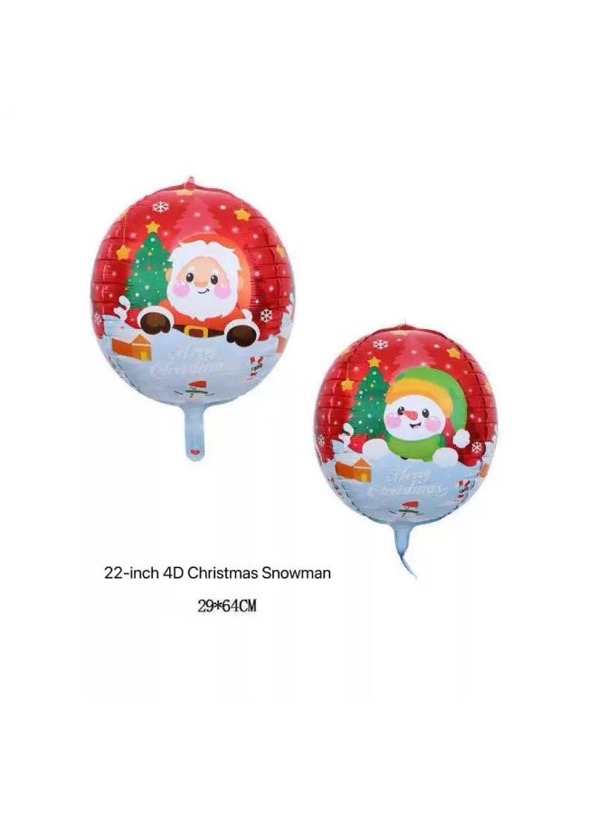 Santa Claus Balloons Christmas Balloons Santa Claus Foil Balloons For Christmas-Themed Party Birthday Party Supplies Decorations Party Decorations Balloons Party Sets - Image 4