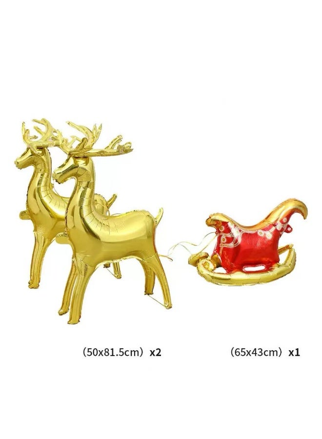 Santa Claus Balloons Christmas Balloons Santa Claus Foil Balloons For Christmas-Themed Party Birthday Party Supplies Decorations Party Decorations Balloons Party Sets - Image 3