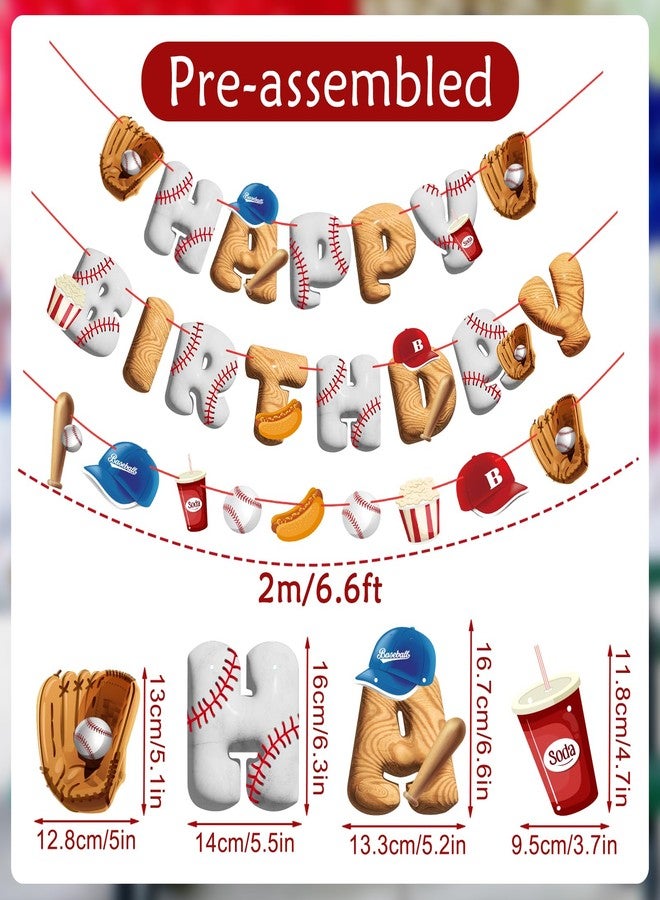 Homarkable Baseball Happy Birthday Banner - Image 2