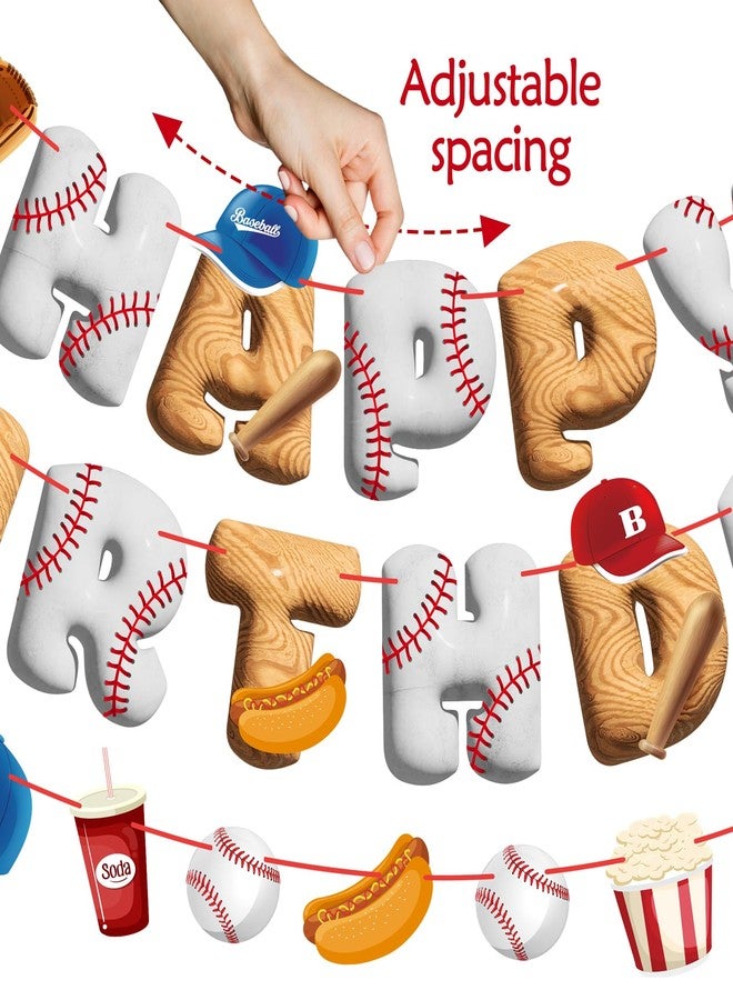 Homarkable Baseball Happy Birthday Banner - Image 3