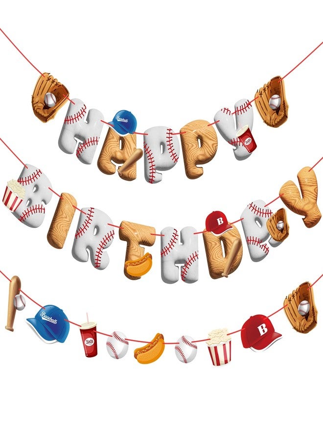Homarkable Baseball Happy Birthday Banner - Image 1