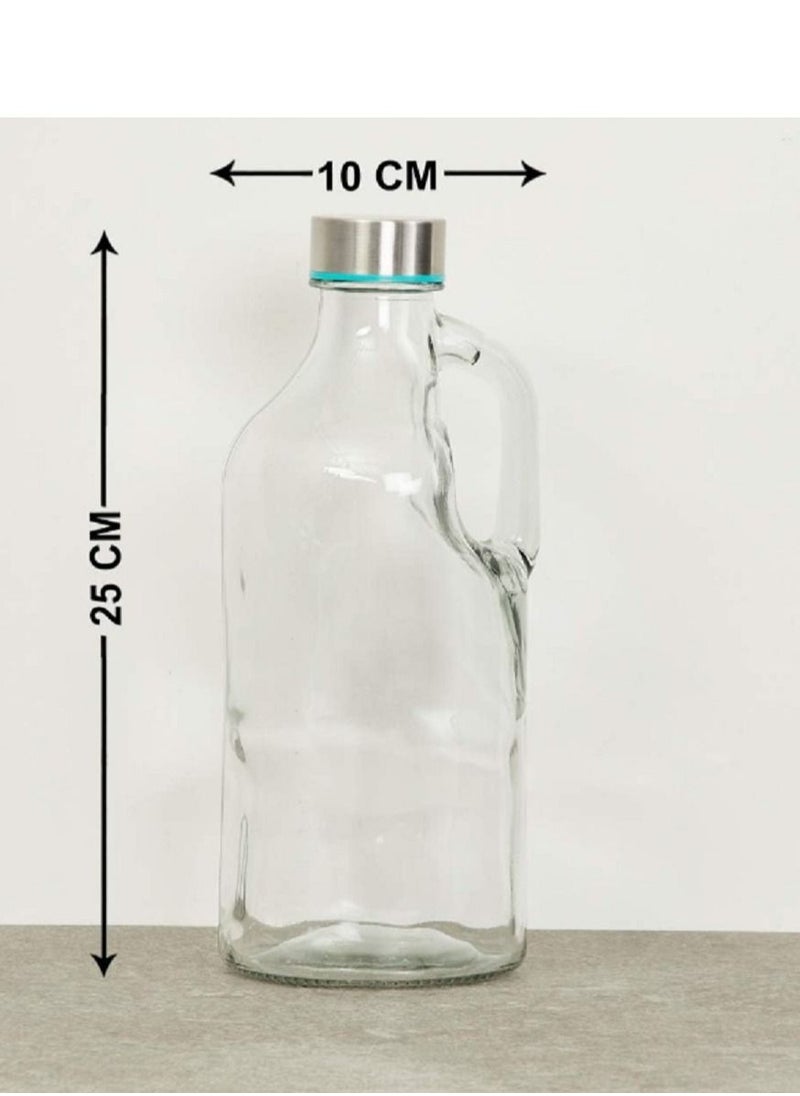 Generic - Glass Water Bottle, 1000ml, Pack of 1, Clear - Image 1