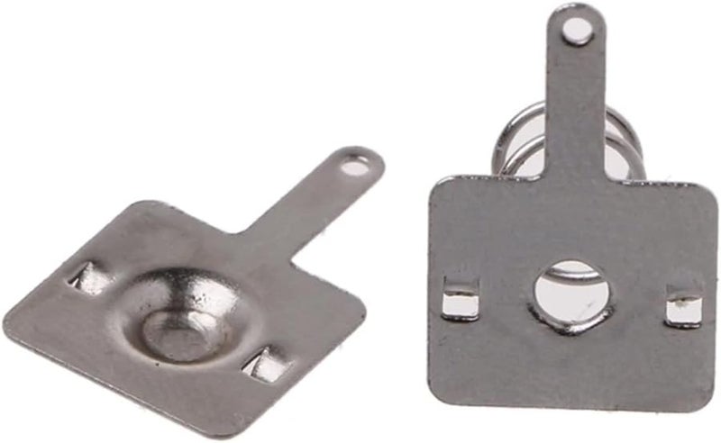 Silver Tone Metal Battery Spring Plate Set 100pcs For AA AAA Positive Negative Contact - Image 5
