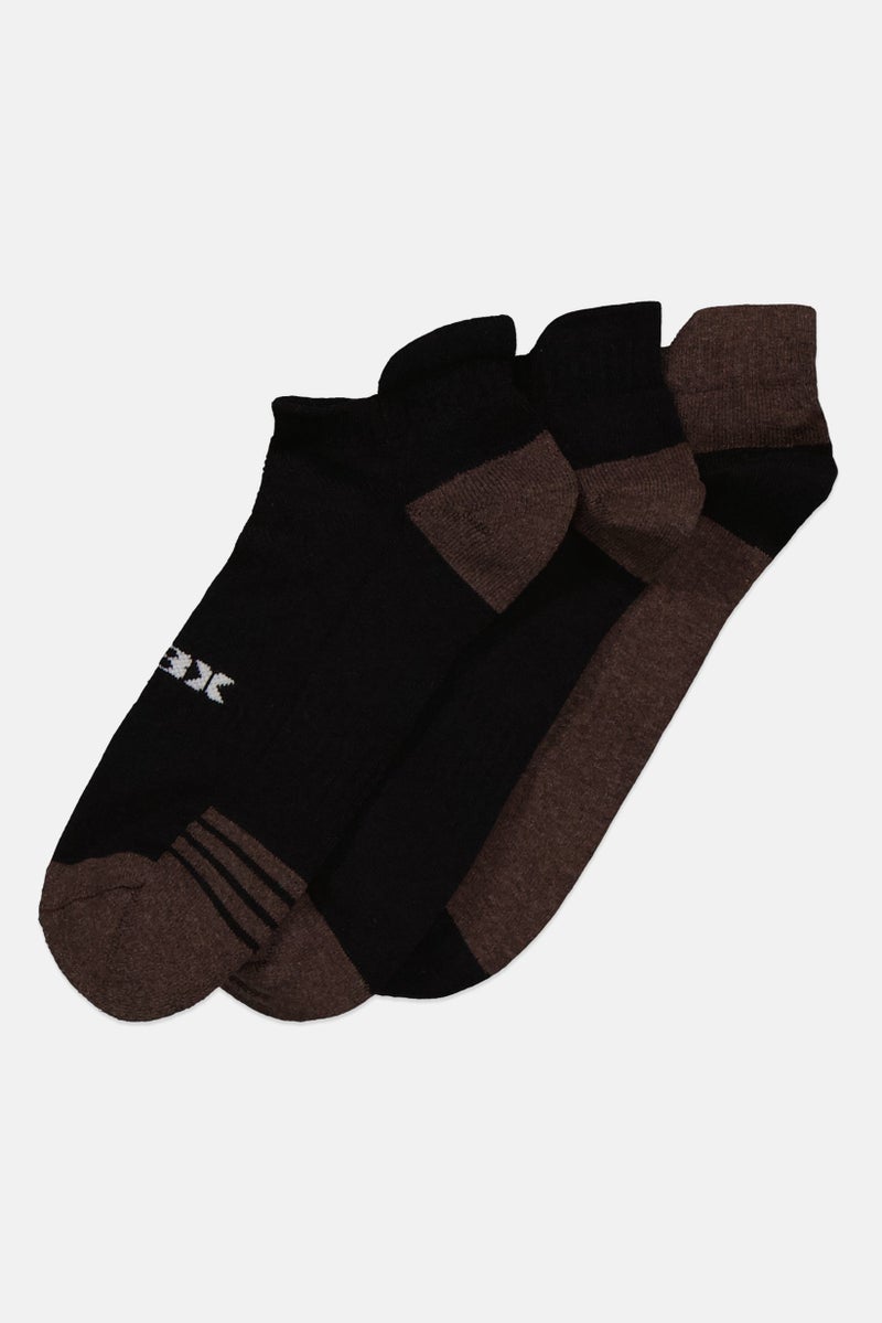 Men 5 Pair Knitted Ankle Socks, Multicolor