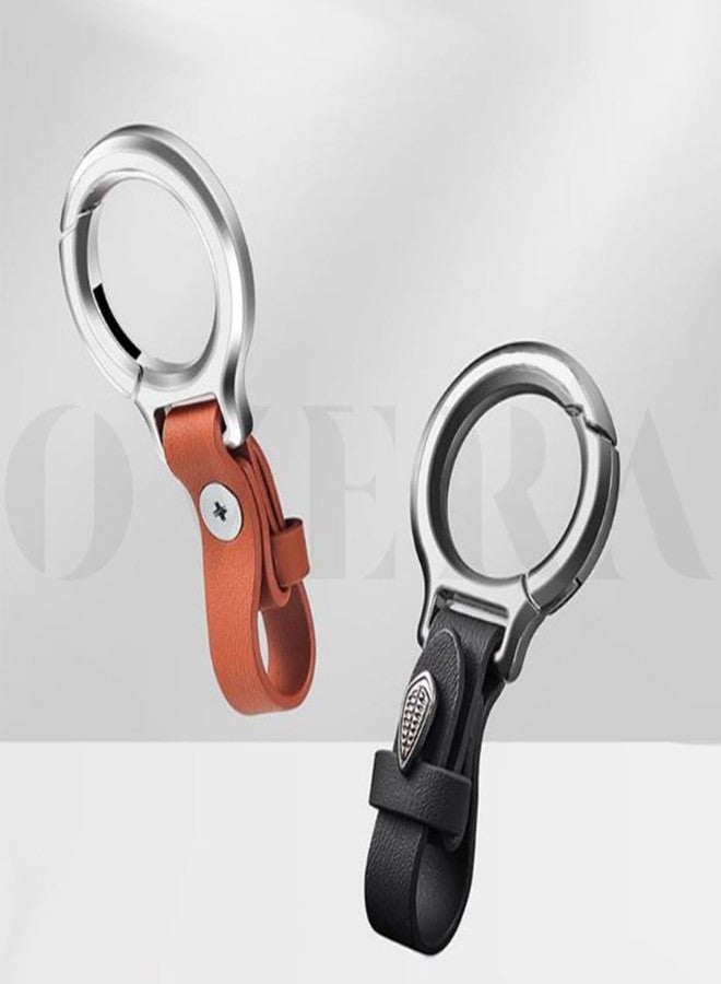 Overa Leather - Keychain Holder Ring | Anti-lost Multi-Function Car and House Keychain, Leather Keychains, Belt Key Holder, Key Ring. - Image 5