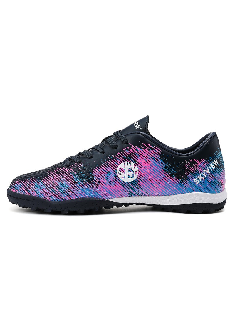 Sky View Men's Women's Soccer Shoes IC or IN Flat Cleats Professional Lace Up Athletic Turf Football Shoes Outdoor/Indoor Professional Futsal Football Training Sneakers  - Image 2