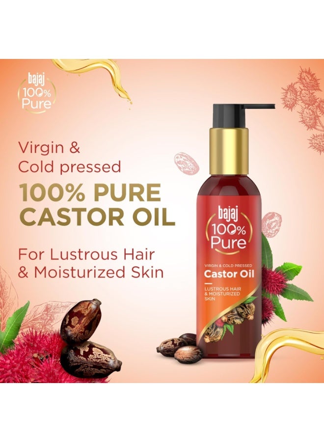 بجاج زيت الخروع النقي ١٠٠٪ من باجاج ٢٠٠ مل، زيت شعر نقي، زيت خروع طبيعي معصور على البارد، خالٍ من السيليكون والبارابين والرصاص - Image 2