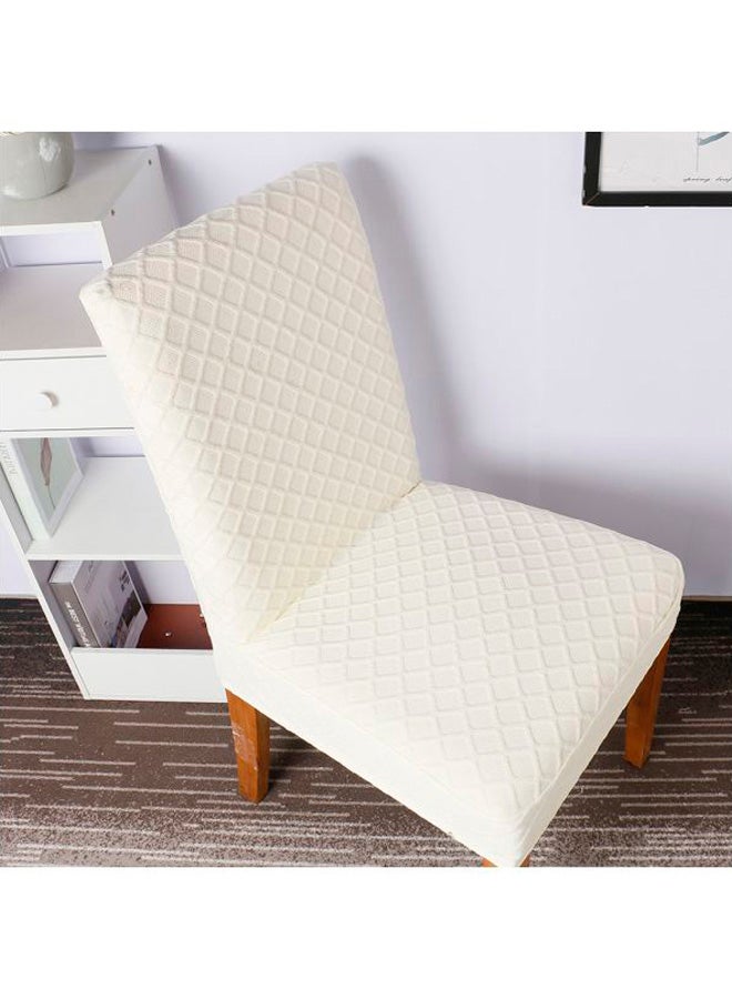 4-Piece Decorative Chair Cover Set White 12x12x1cm - Image 3