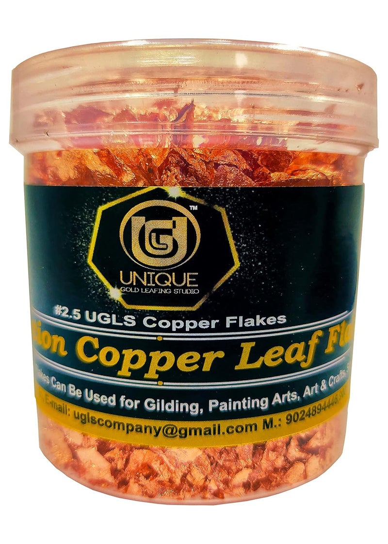Unique Gold Leafing Studio 15g Gold Leaf Flakes - Gold Flakes for Crafts and Arts, Nails, Resin, Glitter, Gilding, Paintings, 15gm/Bottle (Gold, Silver, Rose) - Image 3