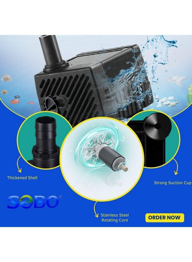 VAYINATO SOBO (WP-3200 | 5W | 300L/H) Aquarium Energy Saving Submersible Water Pump with Adjustable Flow Control for Aquarium Fish Tank, Waterfall & Indoor Decoration By Petzlifeworld - Image 5
