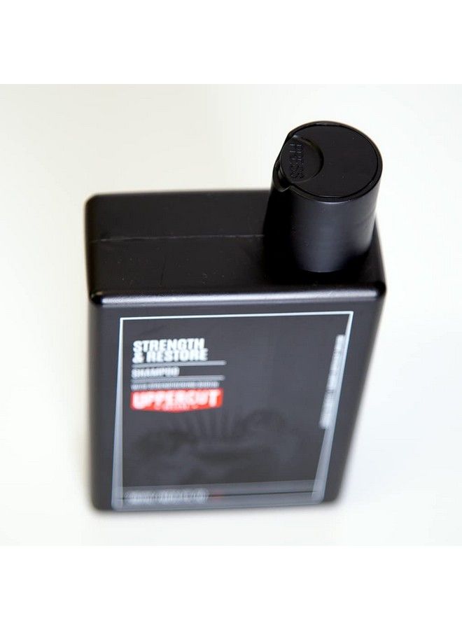 Uppercut Deluxe شامبو القوة والاستعادة لجميع أنواع الشعر وغني بالبيوتين والكافيين لتعزيز النمو الصحي 8 أونصة سائلة / 240 مل. - Image 3