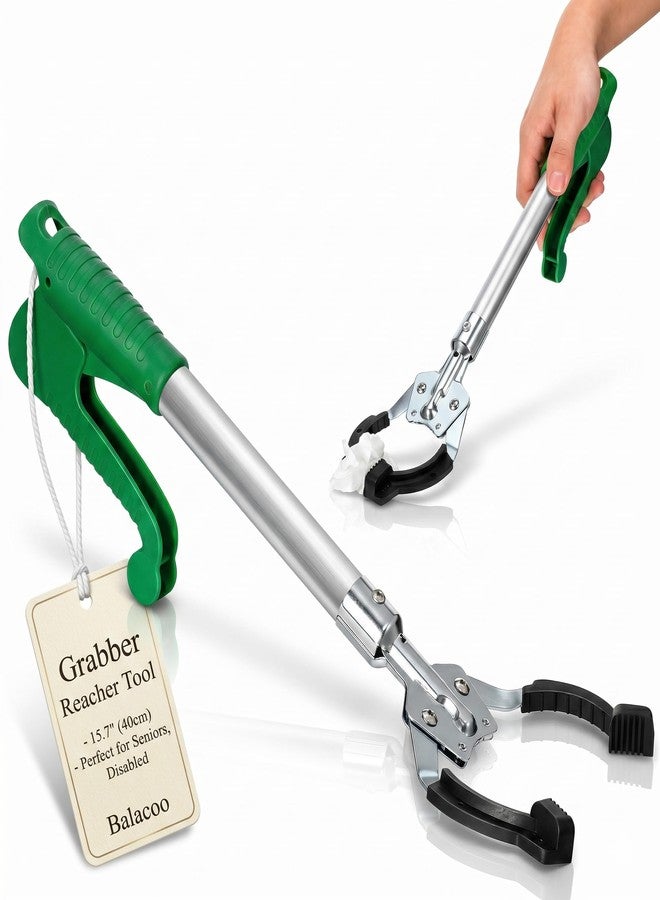 Balacoo Grabber Reacher Tool, Compact 15.7" Ergonomic Short Reacher Grabber - Image 1