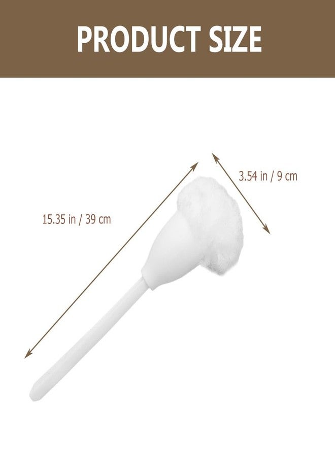 Garneck 5pcs Soft Brush Cleaning Brush Deep Brush Brush Holder Bowl Bathroom Brush Swab Bowl Mop Power Pp Handle White Cleaning Ball Dedicated - Image 2