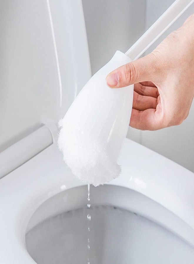 Garneck 5pcs Soft Brush Cleaning Brush Deep Brush Brush Holder Bowl Bathroom Brush Swab Bowl Mop Power Pp Handle White Cleaning Ball Dedicated - Image 3
